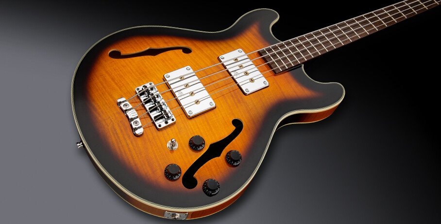 RockBass Star Bass, 4-String - Vintage Sunburst Transparent High Polish